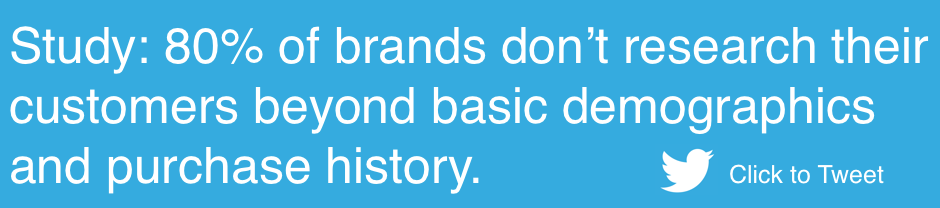 Brands don't research their customers