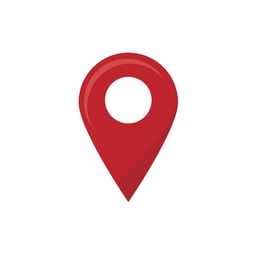 Red pin marking a location